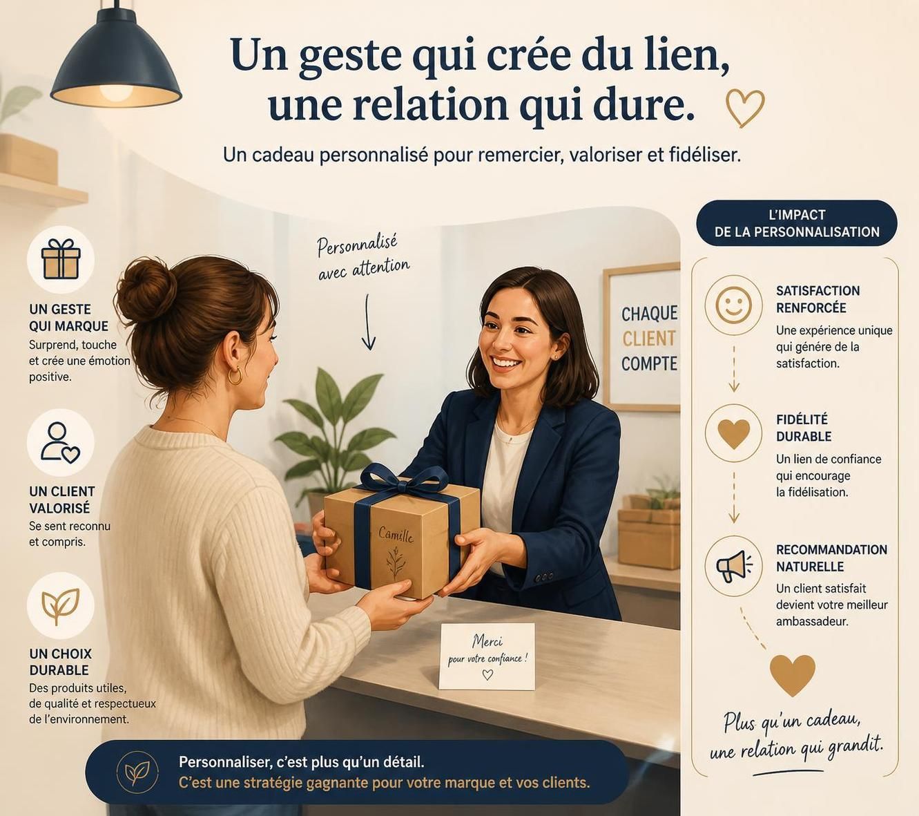 découvrez comment fidéliser vos clients efficacement grâce à un cadeau bien choisi, renforçant la relation et valorisant leur confiance.